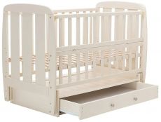 Ліжко Babyroom Кулька SH-03 маятник, ящик, відкидний бік, бук, слонова кістка
